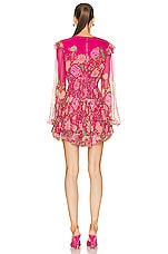 ROCOCO SAND Chloe Short Dress in Fuchsia Pink, view 3, click to view large image.