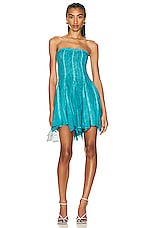 ROCOCO SAND Vita Mini Dress in Teal, view 1, click to view large image.
