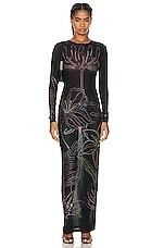 ROCOCO SAND Chris Maxi Dress in Black, view 1, click to view large image.