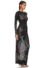 ROCOCO SAND Chris Maxi Dress in Black, view 2, click to view large image.