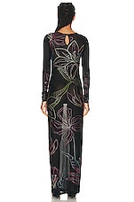 ROCOCO SAND Chris Maxi Dress in Black, view 3, click to view large image.