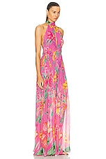 ROCOCO SAND Megan Maxi Dress in Pink Floral, view 2, click to view large image.