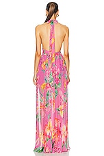 ROCOCO SAND Megan Maxi Dress in Pink Floral, view 4, click to view large image.