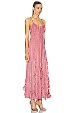 ROCOCO SAND for FWRD Gaia Long Dress in Nude Pink, view 2, click to view large image.