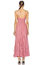 ROCOCO SAND for FWRD Gaia Long Dress in Nude Pink, view 3, click to view large image.