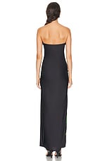 ROCOCO SAND Bryn Maxi Tube Strapless Dress in Black, view 3, click to view large image.