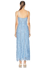 ROCOCO SAND Midi Dress in Steel Blue, view 4, click to view large image.