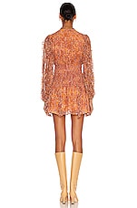 ROCOCO SAND Lar Mini Dress in Bronze, view 3, click to view large image.