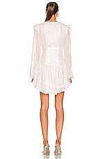 ROCOCO SAND True Mini Dress in White, view 3, click to view large image.