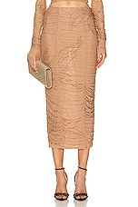 ROCOCO SAND Dream Midi Skirt in Nude, view 1, click to view large image.