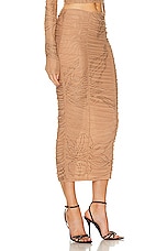 ROCOCO SAND Dream Midi Skirt in Nude, view 2, click to view large image.