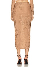 ROCOCO SAND Dream Midi Skirt in Nude, view 3, click to view large image.