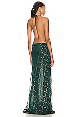 Raisa Vanessa Degage Maxi Dress in Green, view 3, click to view large image.
