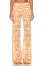 Raisa Vanessa Lace Palazzo Pant in Orange, view 1, click to view large image.