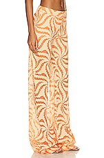 Raisa Vanessa Lace Palazzo Pant in Orange, view 2, click to view large image.