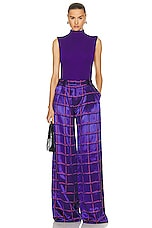 Raisa Vanessa Wide Leg Pant in Purple, view 4, click to view large image.