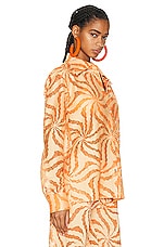 Raisa Vanessa Lace Shirt in Orange, view 3, click to view large image.