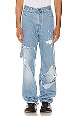 ★RAIVE★ Destroyed Vintage Denim Pants in Blue VJ4SL15022 바지핏이미쳤어요~!!너무예뻐 REVIEW - 레이브