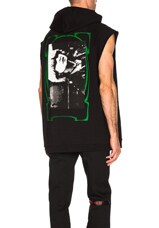 Raf Simons Sleeveless Hoodie in Black & Green | FWRD