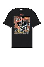 【RAF SIMONS】R Print Big Fit T Shirt Black Raf Simons Oversized Kill Them All T-shirt in Black | FWRD
