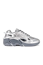 Raf Simons Runner Cylon-21 Sneaker in Silver | FWRD