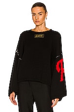 Raf Simons Oversized Sweater in Black | FWRD