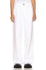 Raf Simons Wide Fit Denim Pants in White | FWRD