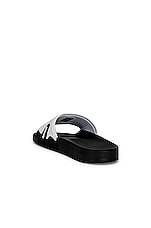 Raf Simons Astra Slides in White, view 3, click to view large image.