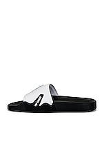 Raf Simons Astra Slides in White, view 5, click to view large image.