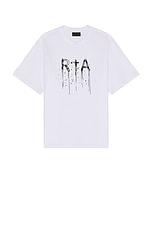 RTA Colin T-Shirt in White Watercolor, view 1, click to view large image.