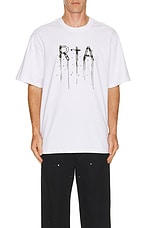 RTA Colin T-Shirt in White Watercolor, view 3, click to view large image.