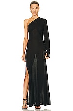 RTA Allyna Maxi Dress in Black, view 1, click to view large image.