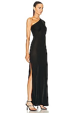 RTA Allyna Maxi Dress in Black, view 2, click to view large image.