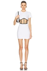 RTA Angela Mini Dress in White, view 1, click to view large image.
