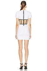 RTA Angela Mini Dress in White, view 4, click to view large image.