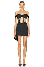 RTA Evie Mini Dress in Black, view 1, click to view large image.