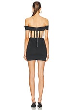 RTA Evie Mini Dress in Black, view 3, click to view large image.