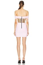 RTA For FWRD Evie Mini Dress in Festive Pink, view 4, click to view large image.