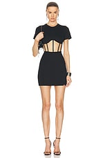 RTA Angela Mini Dress in Black, view 1, click to view large image.