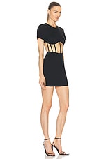 RTA Angela Mini Dress in Black, view 2, click to view large image.