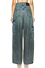 RTA Wide Leg Cargo Pant in Smoke, view 4, click to view large image.