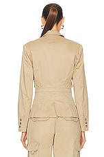 RTA Utilitarian Blazer in White Pepper, view 4, click to view large image.
