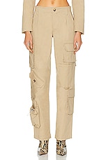 RTA Multi Pocket Cargo Pant in White Pepper, view 1, click to view large image.