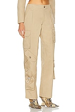 RTA Multi Pocket Cargo Pant in White Pepper, view 2, click to view large image.