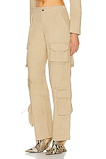 RTA Multi Pocket Cargo Pant in White Pepper, view 3, click to view large image.