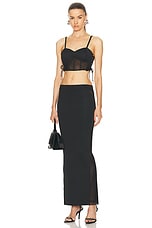 RTA Gizelle Skirt in Black, view 5, click to view large image.