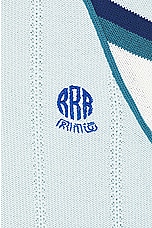 rice nine ten Knitting Soccer Jersey in Light Blue, view 3, click to view large image.