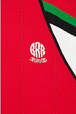 rice nine ten Knitting Soccer Jersey in Red, view 3, click to view large image.
