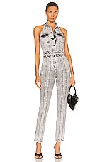 retrofete Ben Jumpsuit in Light Acid Grey, view 1, click to view large image.