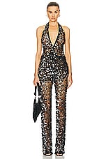 retrofete Cali Jumpsuit in Black, view 1, click to view large image.